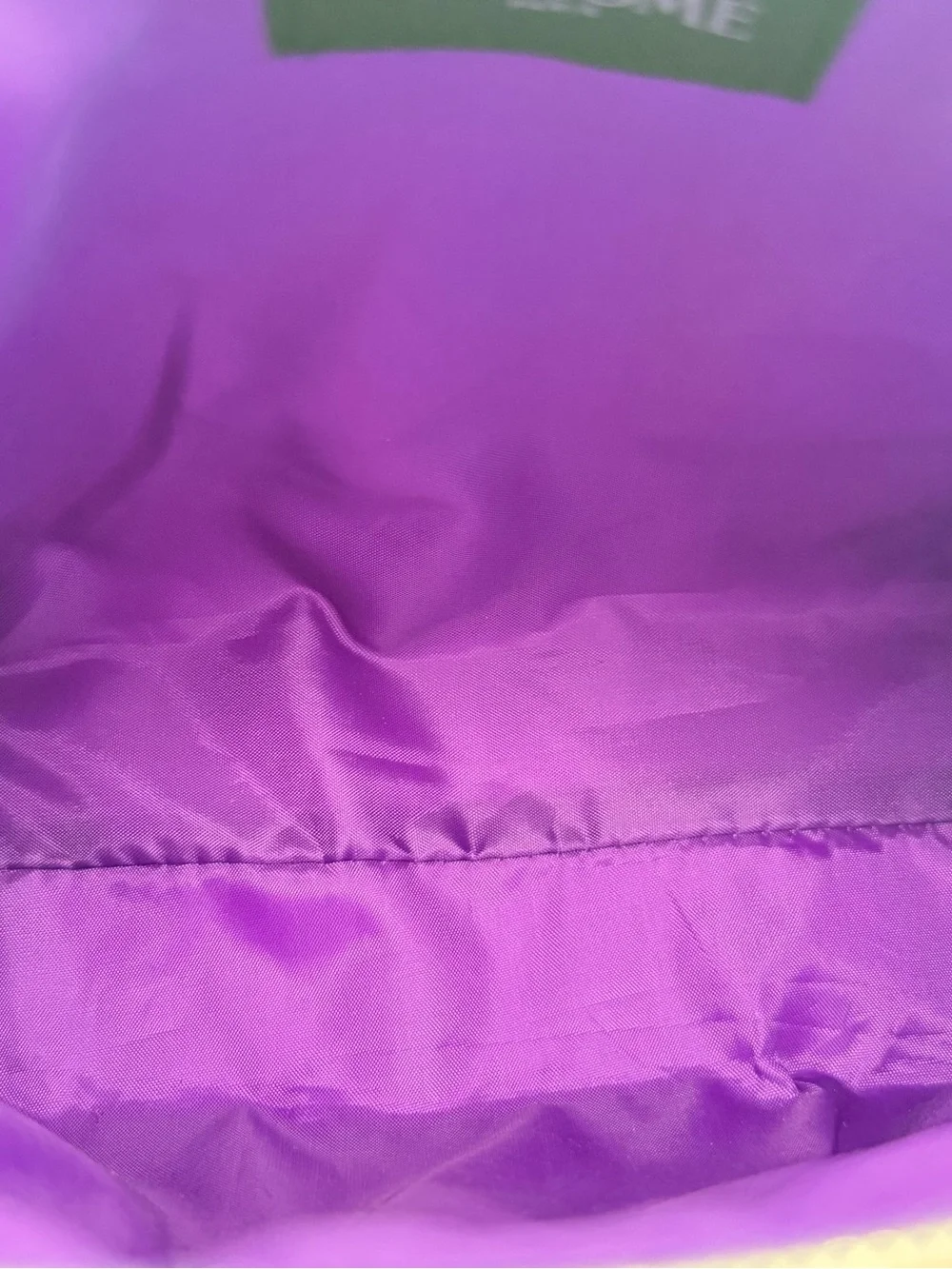 Lancôme Purple Cosmetic Pouch with Eiffel Tower Accent